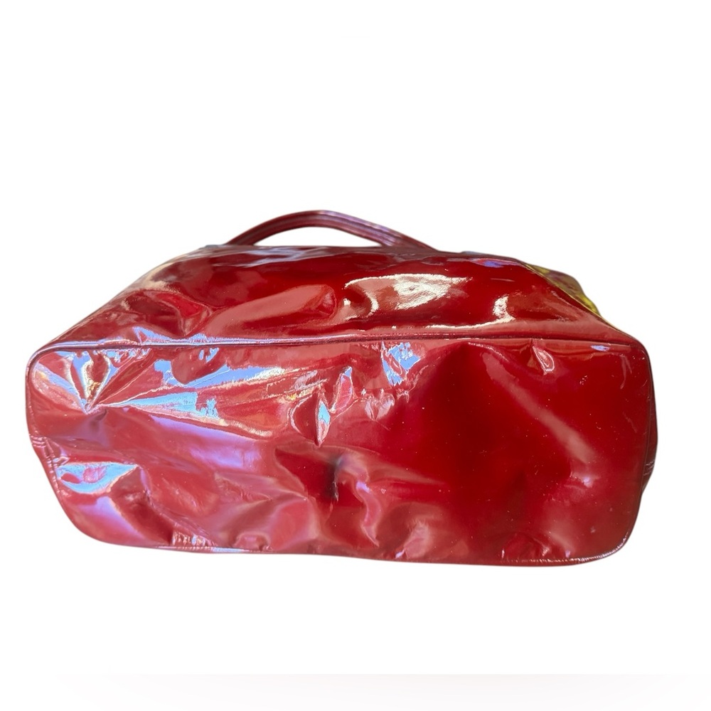 COACH Chelsea | Dark Red Patent Leather with Silver Accents - Picture 12 of 13